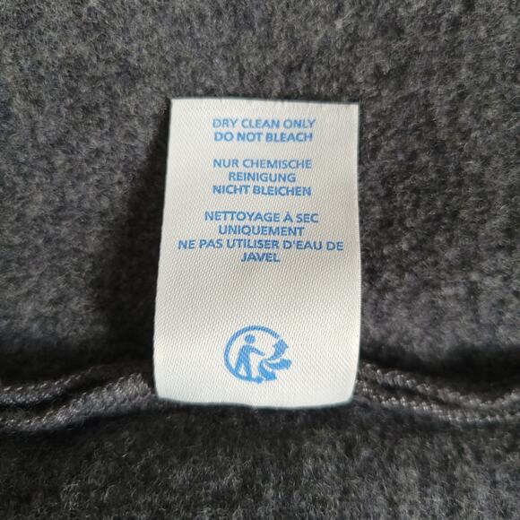 Boden Boiled Wool Open Front Jacket Cardigan Gray Unlined WU020 Women 14 - Picture 11 of 13